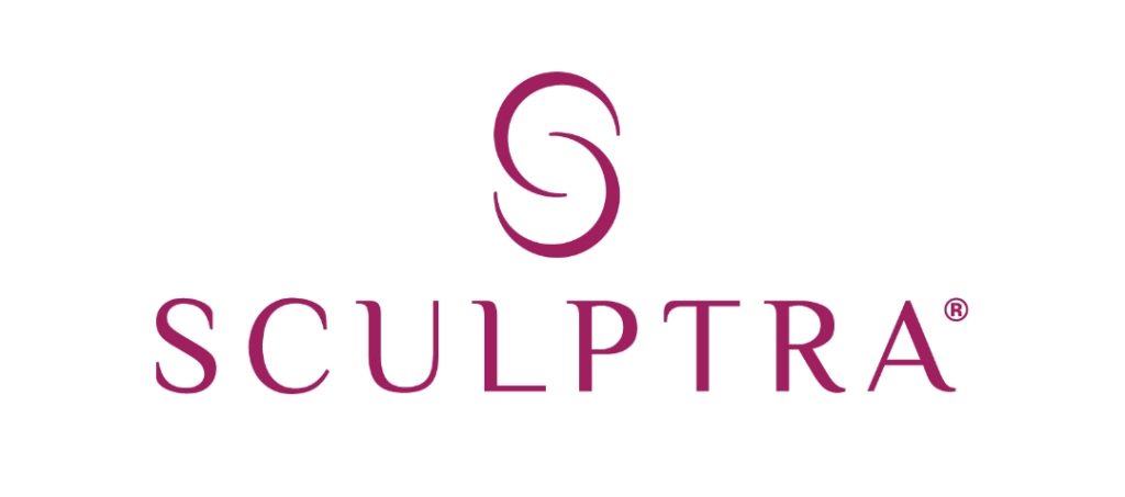 sclptra's logo and spelling in magenta text