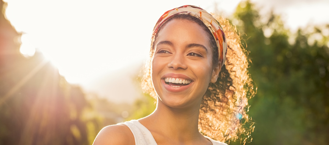 smiling confident woman