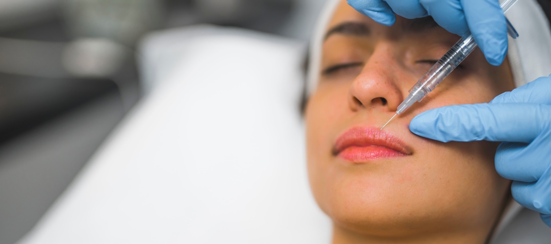 woman getting dermal fillers