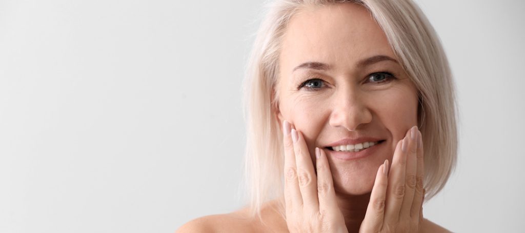 woman with glowing smooth skin